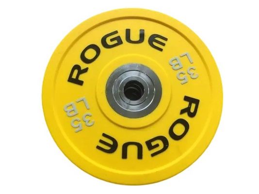 Calidad Platos de peso de goma negra para equipos de gimnasio con logotipo personalizado para levantamiento de pesas y pesas libres, parachoques negro para entrenamiento cruzado Fabricación
