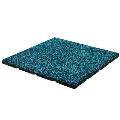 Bon prix Carreaux de sol en caoutchouc rouge pour l'intérieur, revêtement de sol antichoc pour gymnastique, revêtement de sol de protection 500x500x30 mm en ligne