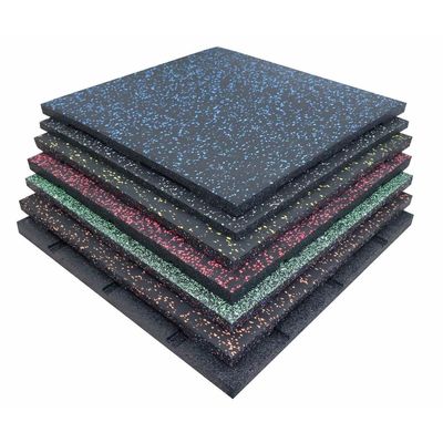 ราคาดี กระเบื้องพื้นกีฬายางสีฟ้า 500x500mm 1000x1000mm กระเบื้องยาง EPDM ออนไลน์