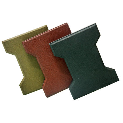 Buen precio Pavimento de caucho de caballo ligero y estable negro / amarillo Pavimentadores de caucho de hueso de perro en línea