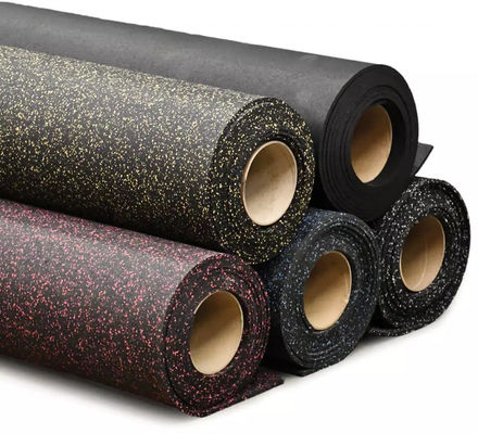 Guter Preis Schlagdämpfende Gummifußbodenrollen 1000X10mm Schlupffeder Gummi-Mattenrolle Online