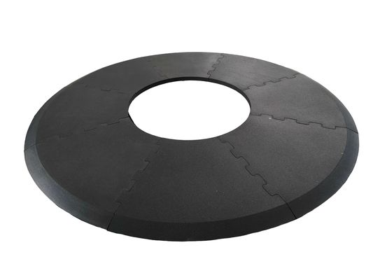 Bon prix 1000*600 mm tapis de gym en caoutchouc noir tapis de mise à la terre antidérapant en ligne