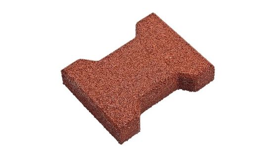 Bom preço Pavimentadores de ossos de cães não tóxicos 200*160mm Pavimentadores de borracha interligados de exterior Vermelho on-line