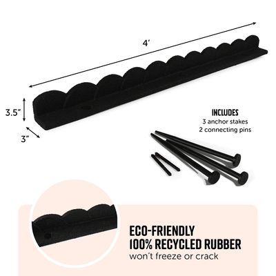 Dobra cena. Czarna gumy krawędzi 1000 * 120mm Rubberific krajobrazu krawędzi dostosowane w Internecie
