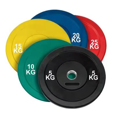 Kalite Siyah/Kırmızı/Yeşil/Mavi/Sarı/Beyaz/ gri kauçuk plaka ağırlıkları 60-70 KıyısıA Ağırlık kaldırma meraklıları için sertlik fabrika
