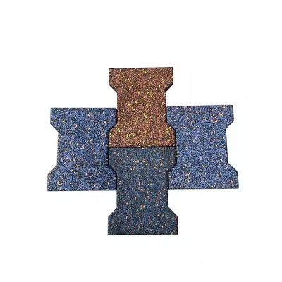 Good price Rubber Bricks Dog Bone Shape Horse Stall Mats Horse Stable Rubber Tiles Backyard Rubber Floor Tiles online